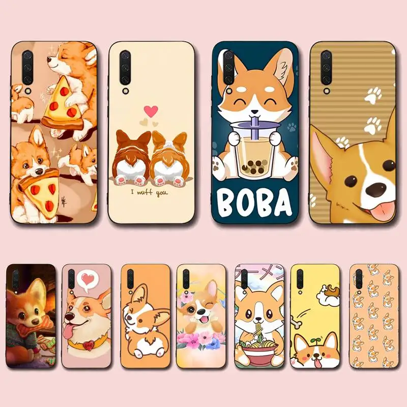 

Cute Corgi Phone Case for Xiaomi mi 5 6 8 9 10 lite pro SE Mix 2s 3 F1 Max2 3