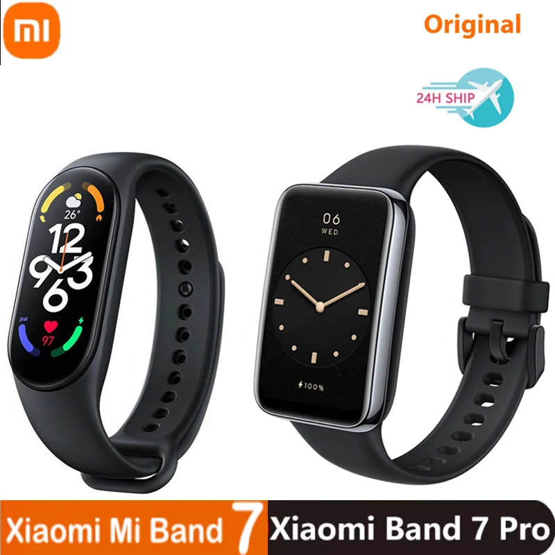 Смарт-браслет Xiaomi Mi Band 7 Pro GPS водонепроницаемый фитнес-трекер с AMOLED экраном для