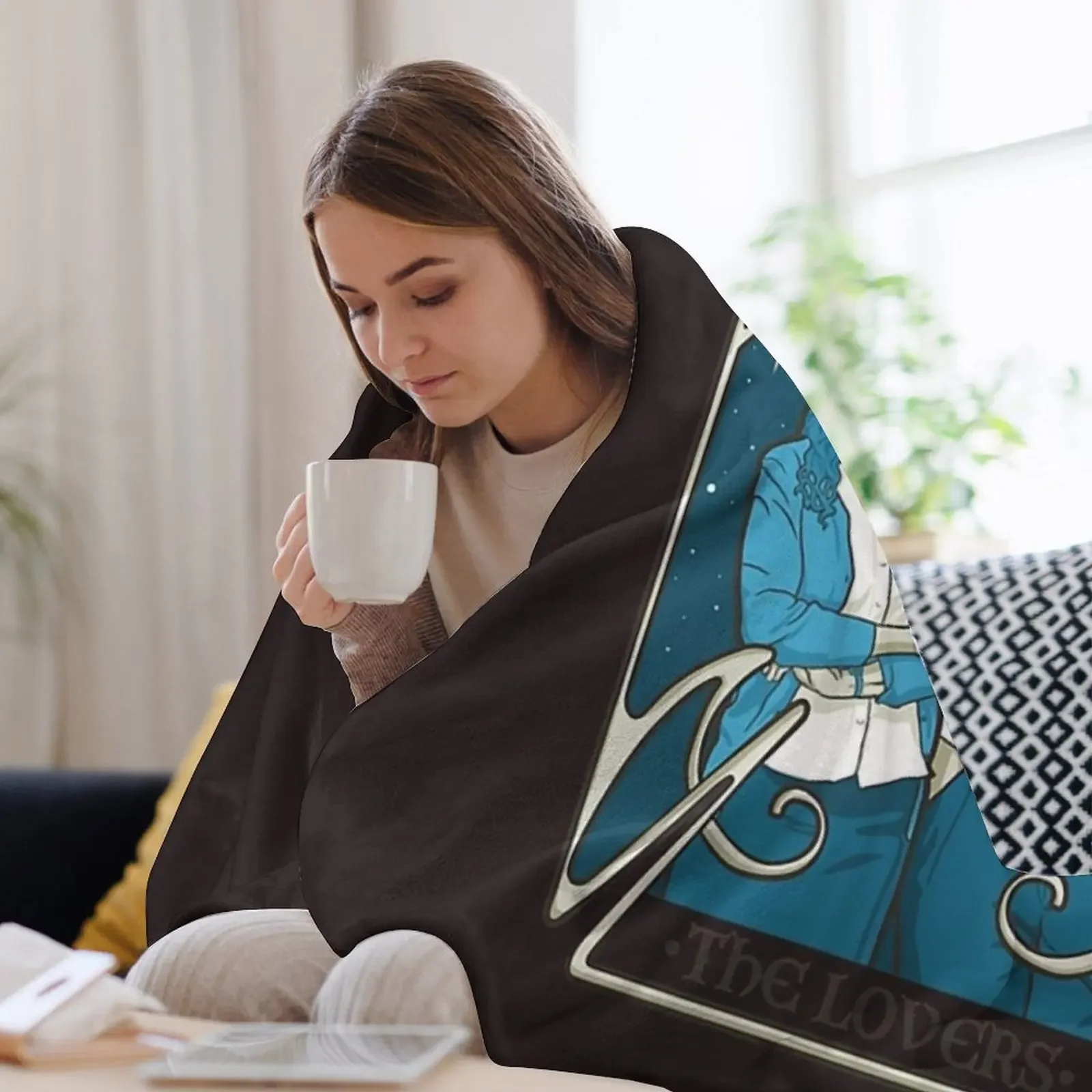 Одеяло для офиса Пам и Джима любителей карт Таро