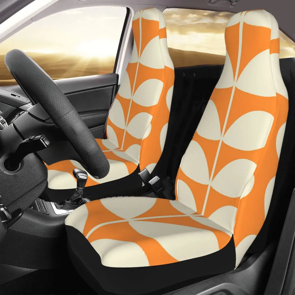 Orla Kiely Designer Universal Car Seat Cover Four Seasons Travel Leaf Car Seat Covers Polyester Fishing