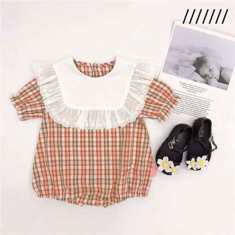 

Baby Rompers for Girls Children Boutique Clothing Summer 2021 Newborn Cotton Jumpsuit Infant Roupa LFG001