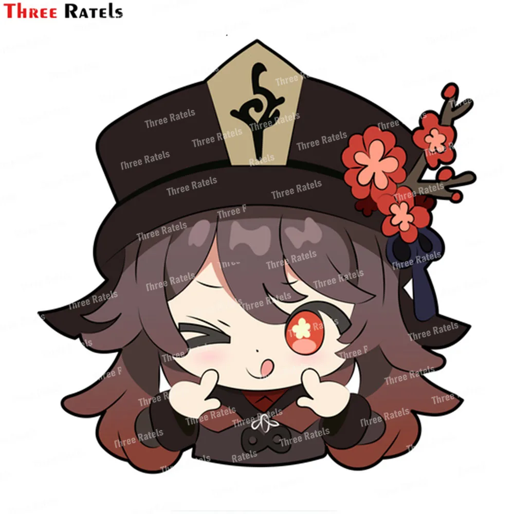 

Водонепроницаемый шлем для багажа Three Ratels K528 Genshin Eula, наклейка для граффити, игрушка, оптовая продажа