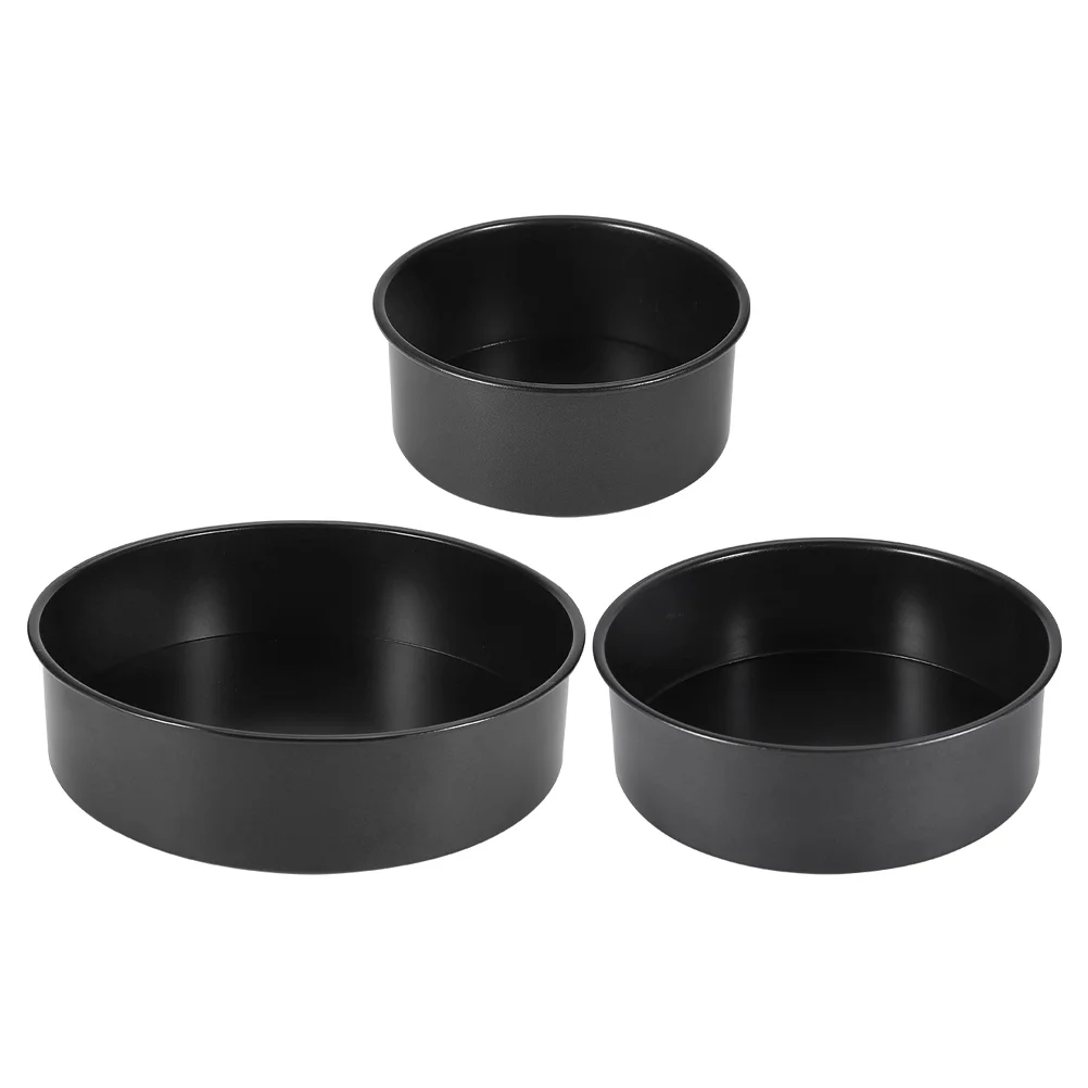 

Cake Baking Pan Round Mold Tray Pans Nonstick Carbon Steel Moldes Para Supplies Sheet Reposteria Inch Bread Oven Bakeware Layer