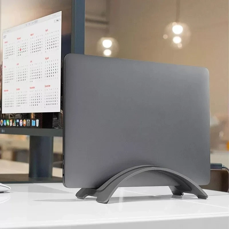 

Вертикальная подставка для ноутбука из алюминиевого сплава, компактный настольный держатель для MacBook Pro Air Retina, доступны силикагелевые прокладки
