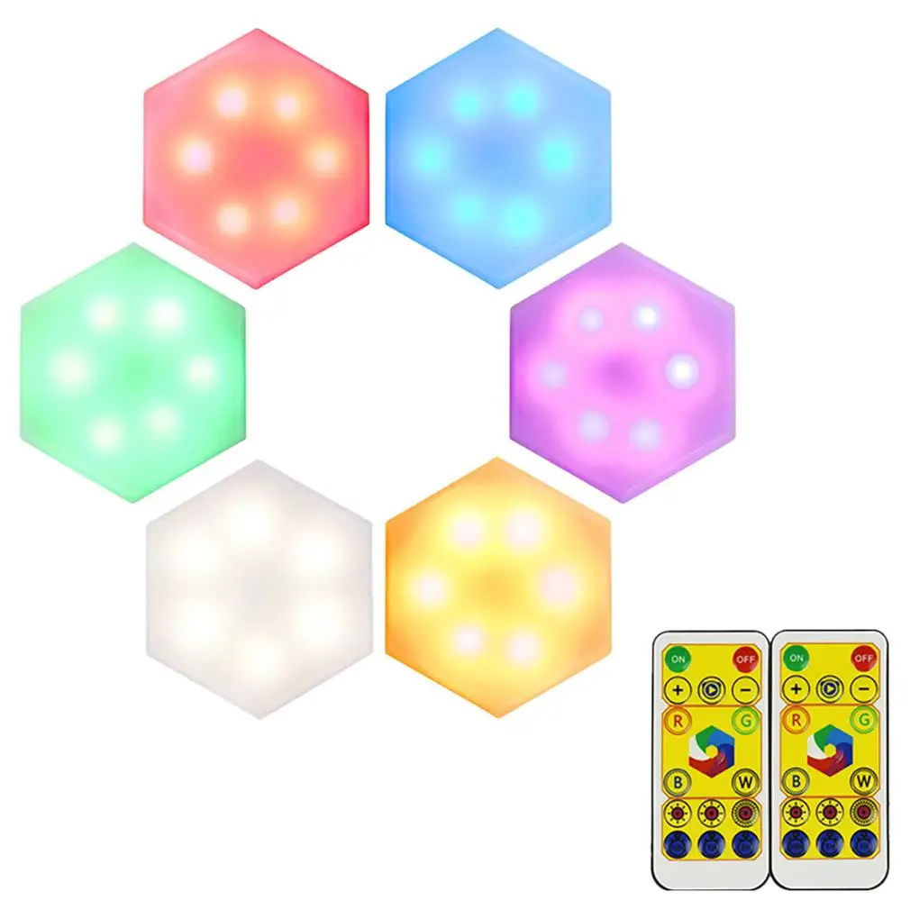 

Remote Control Honeycomb Lamp Lighting Ornament Indoor Wall Light