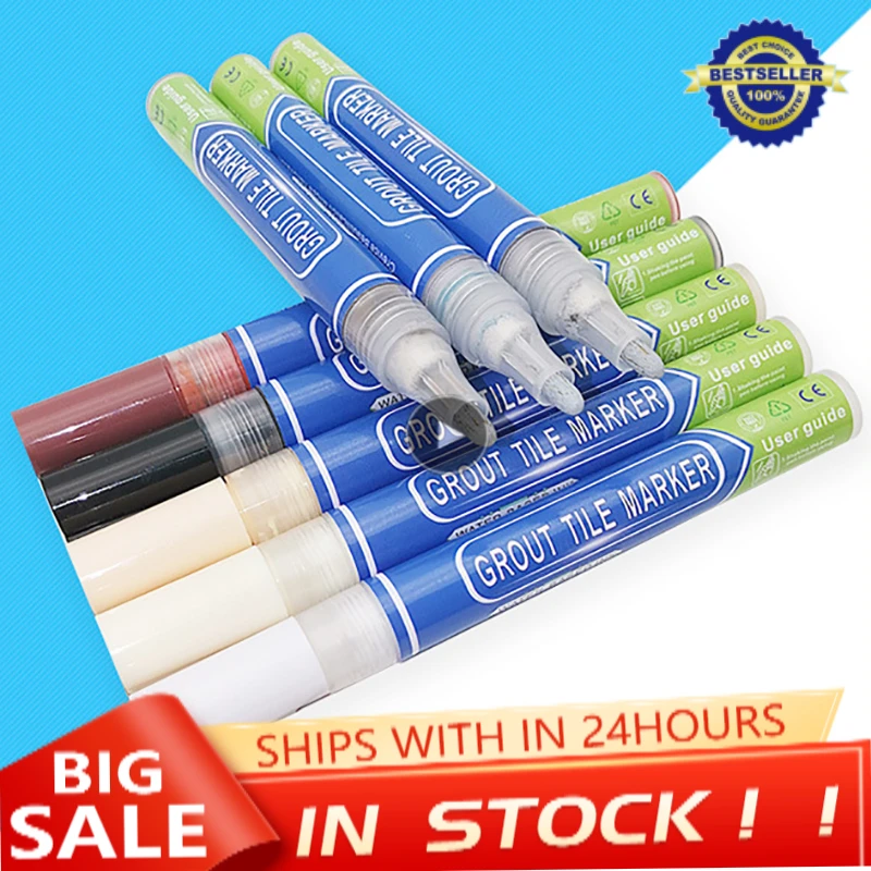 

Tile Repair Pen Refill Wall Gap Grout Refresher Marker Odorless Non Toxic For Tiles Floor Kitchen Bathroom Cleaner 140mm 2.0mm