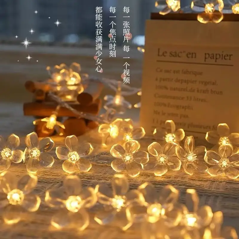 

Водонепроницаемые светодиодные гирлянды с цветами 10/20/30/40 LED для декора