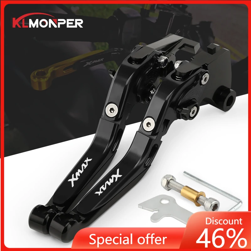 

For YAMAHA XMAX 125 250 300 400 Motorcycle Accessories Parking Handle Clutch Brake Lever with Parking Lock Foldable Handle Lever