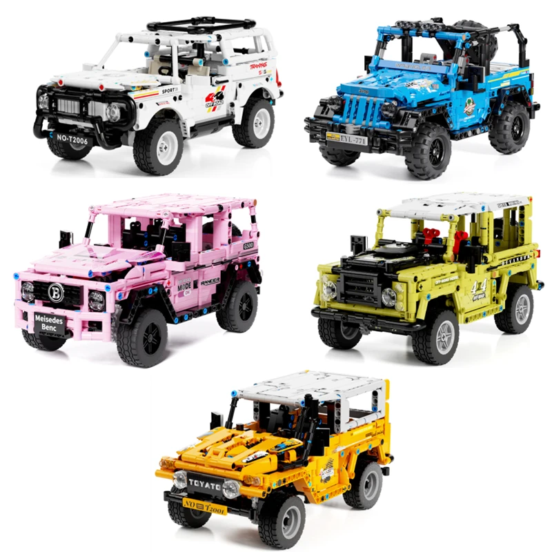 

Разные типы, строительные блоки для внедорожника, гоночного автомобиля, детали для сборки, игрушки, рождественские подарки