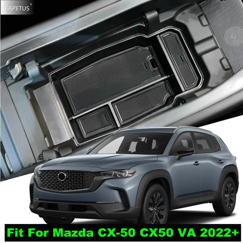 

Для Mazda CX-50 CX50 VA 2022 2023 2024 Автомобильный центральный подлокотник для хранения, контейнер, держатель, лоток, органайзер, чехол, аксессуары