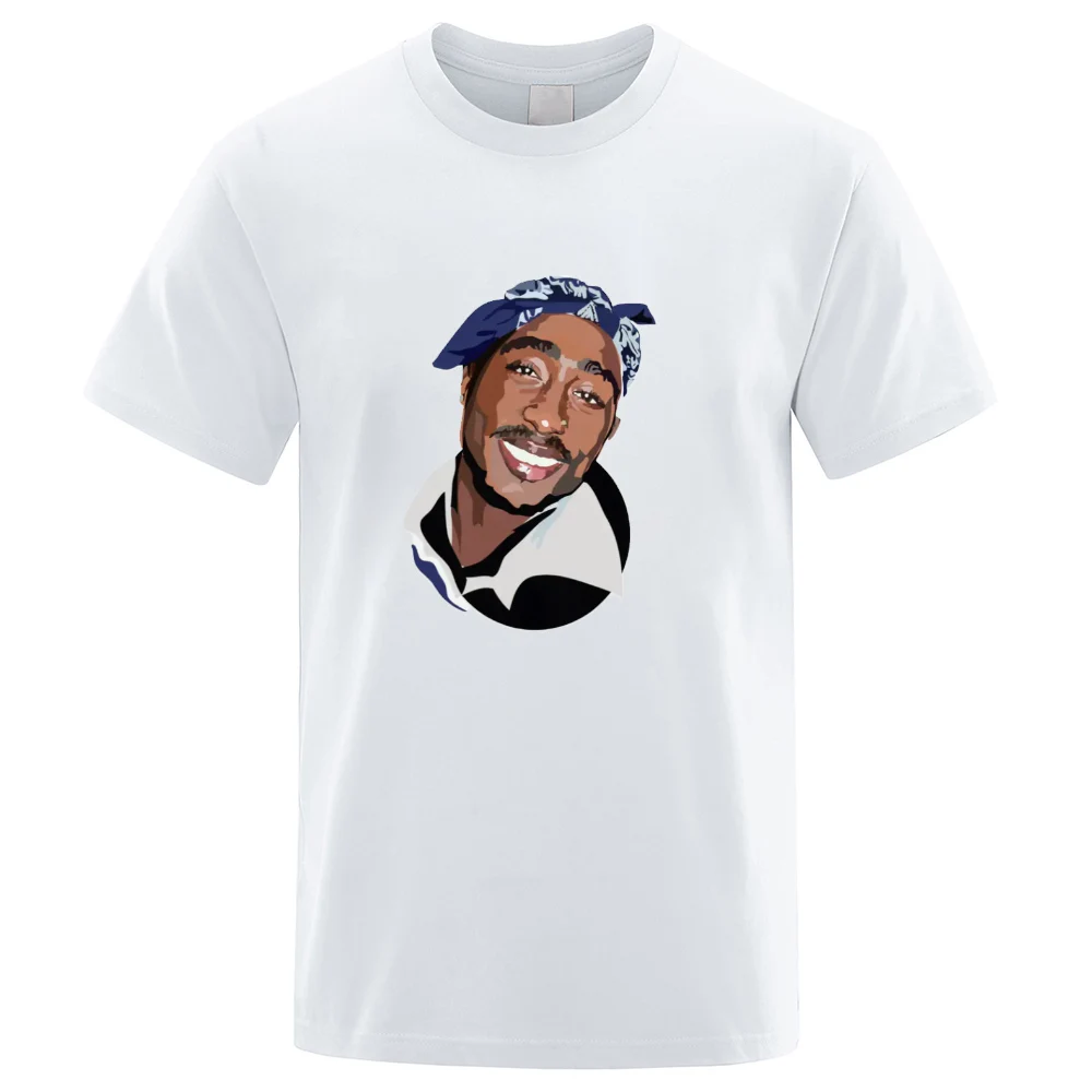 

CLOOCL 100% Cotton T-shirt 2Pac Tupac Rock Rappe Tees Fashion Summer Men's TShirt Harajuku Hip Hop Tops Asian Size Drop Shipping
