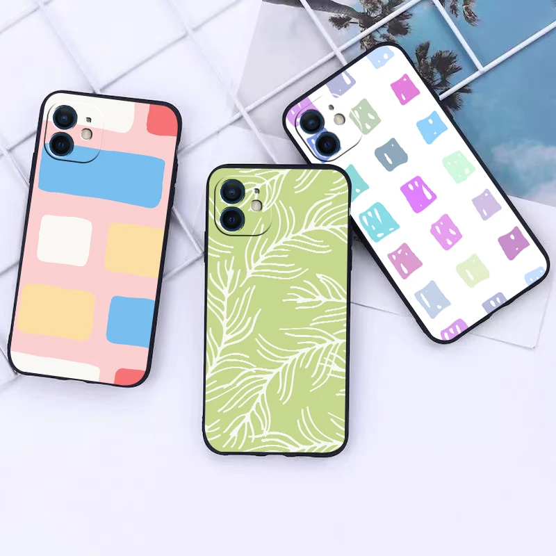 

funny cartoon pattern phone Case For IPhone 13 12 11 Pro Max Mini SE XR X XS Max 8Plus 7plus 6 soft6S New Shell phone Case