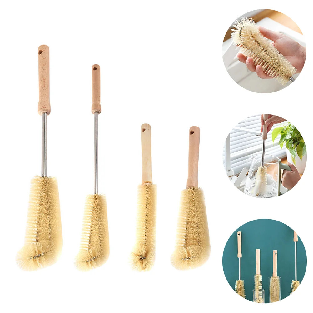 

1 Set 4Pcs Baby Bottle Brushes High Speeds Blender Long Handle Cleaning Brushes
