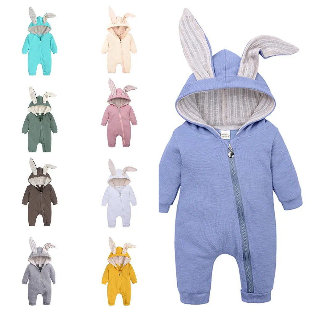 

Cartoon Cute Girls Rompers Clothes Autumn Bunny Ear Baby Jacket Newborn Boy Jumpsuit Pajamas Outfit Baby Clothing Sets