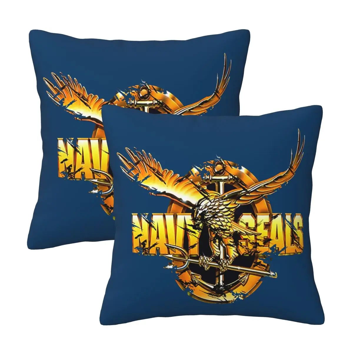 

United States Navy SEALs Fashion Pillowcases Decorative Pillow Covers Soft and Cozy 2 PCS