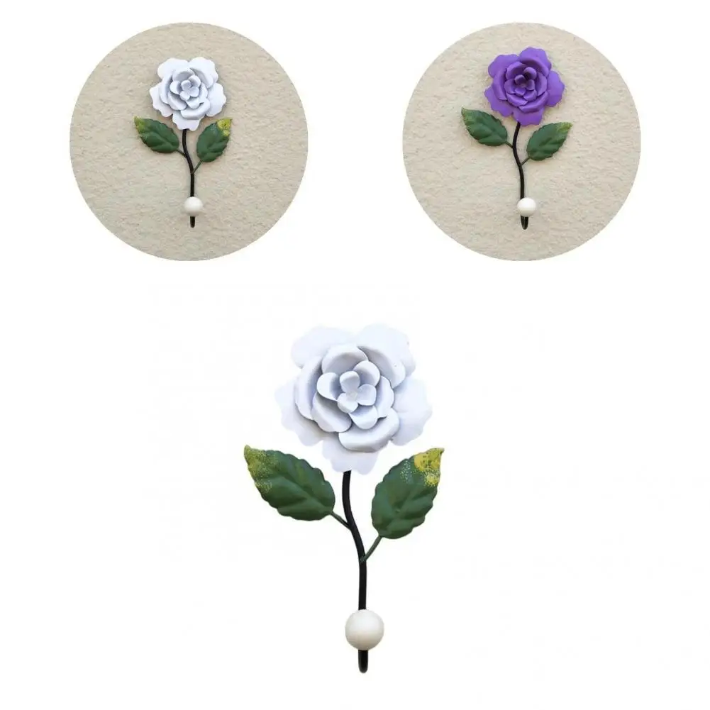 

Bathrobe Hook Wall-mounted Portable Non-slip Creative Flower Shaped Coat Hook Coat Hook for Bathroom