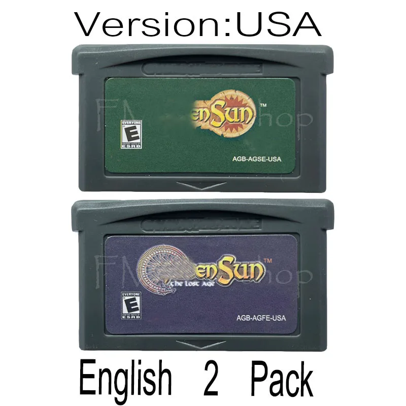 Картридж для видеоигр картридж игровой консоли 32 бит игр GBA серии GoldSun Потерянный