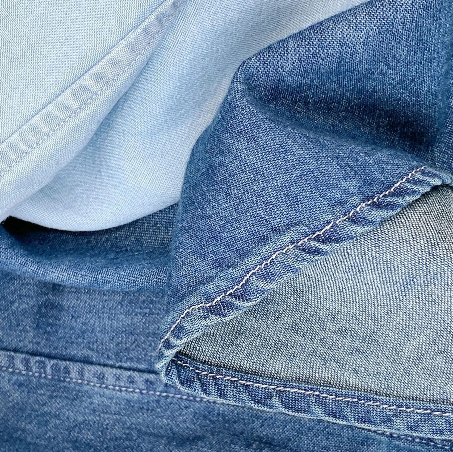 Новинка Осень-Зима Женская рубашка с длинным рукавом Ретро джинсовая эффектом