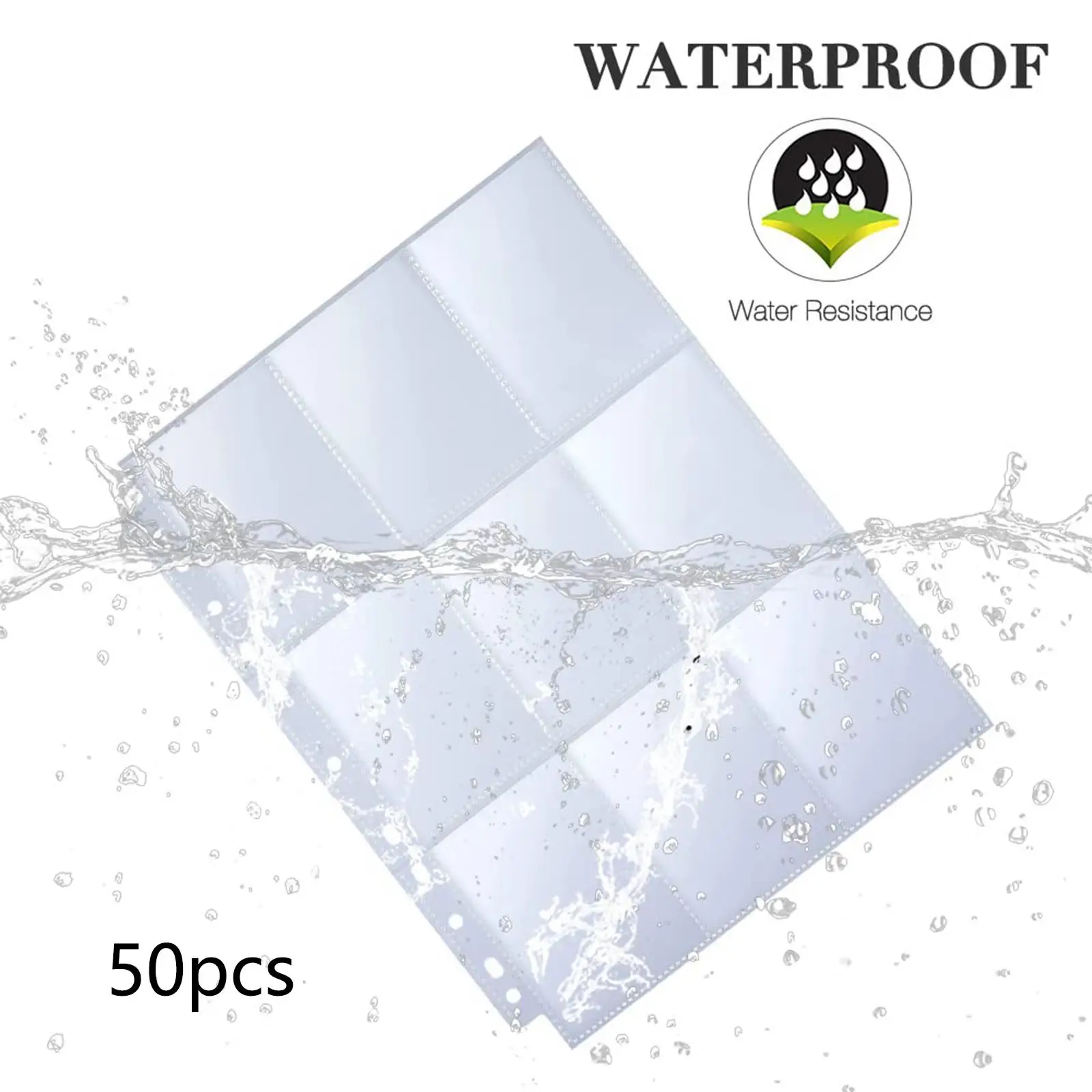 50 szt. Osłona karty transakcyjnej o dużej pojemności na wizytówki