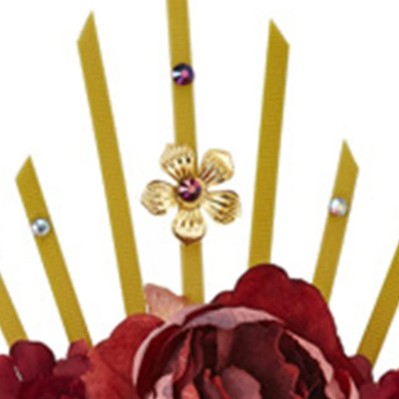 Женская повязка на голову с короной и цветком Halos диадемы шипами головной убор