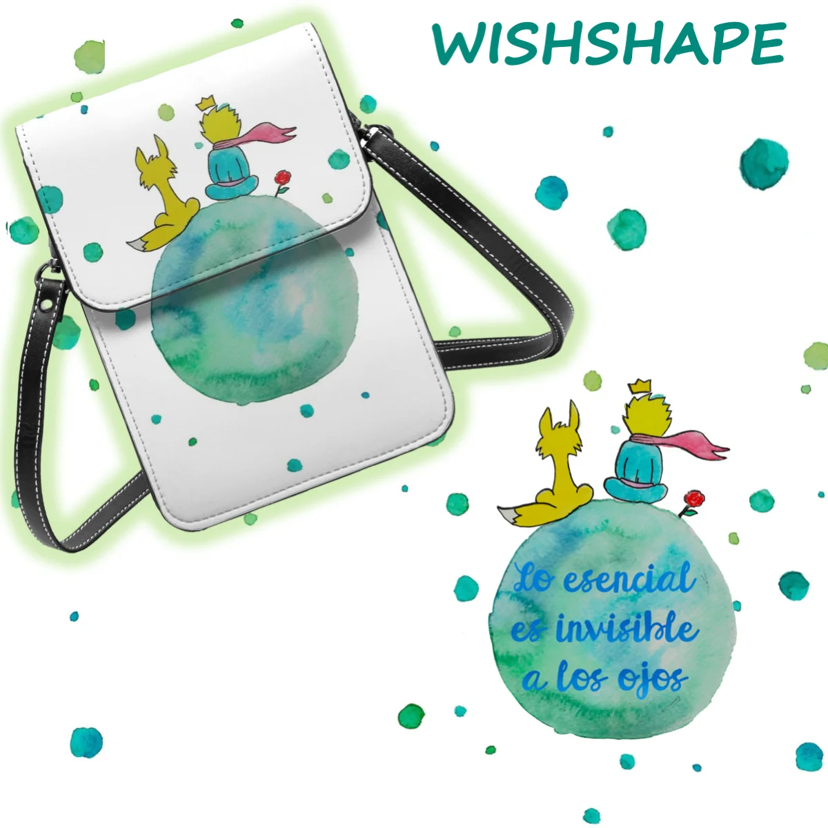 

Сумка через плечо The Little Prince, новая женская сумка для покупок, подарки, кожаные сумки в стиле ретро