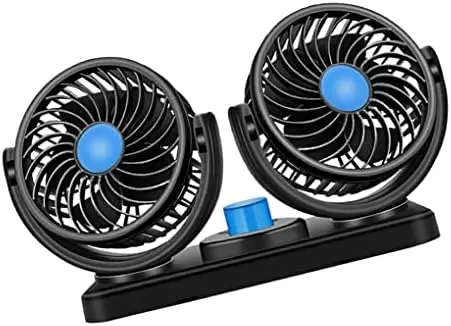 

elétrico para carro, ventilador, acessórios automotivos, V azul, 12V Azul