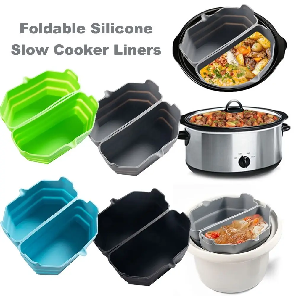 Foldable Slow Cooker Liners Baking Basket Replacement Liners Slow Cooker Divider Liner For Crockpot|Hamilton Beach