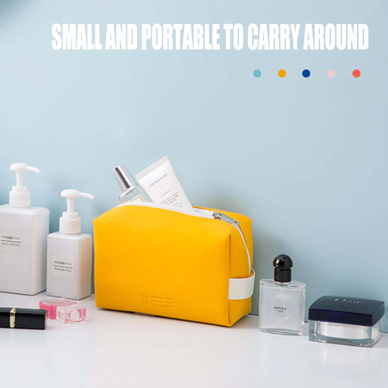 

Многоцветная женская косметичка Водонепроницаемая портативная косметичка подарок на день рождения на годовщину