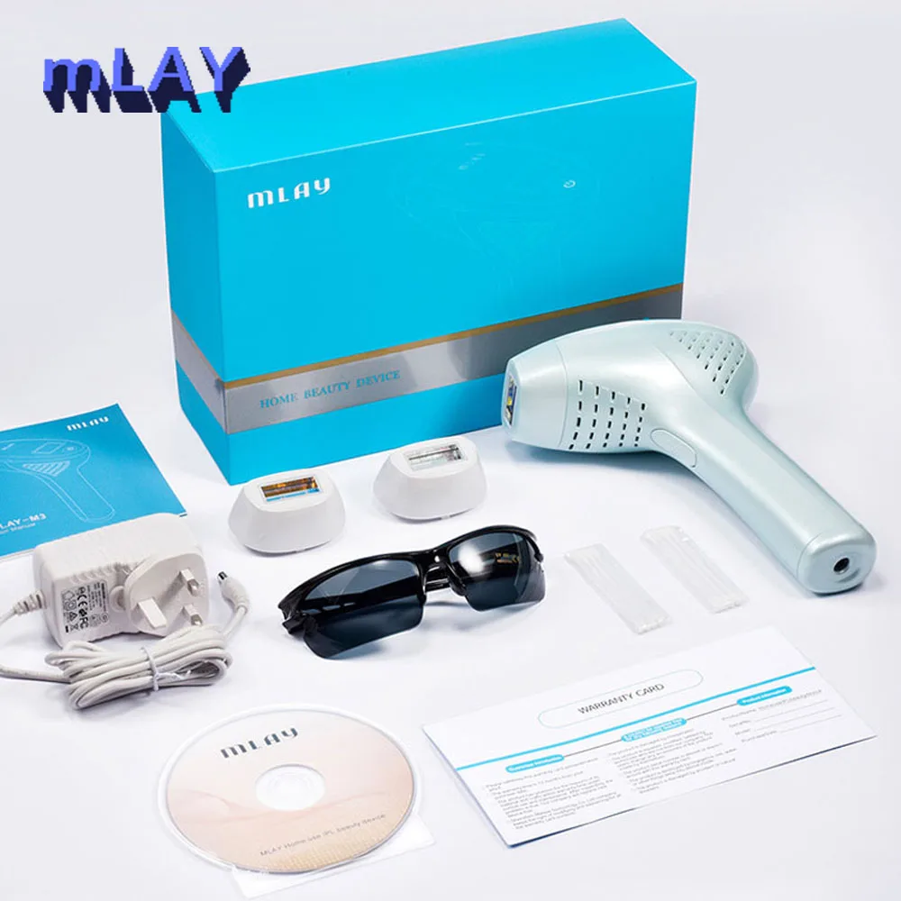 

Mlay IPL Depiladora Laser Hair Removal Device with 500000 Shots Bikini Body Face Hair Removal Machine Laser Epilator for Women