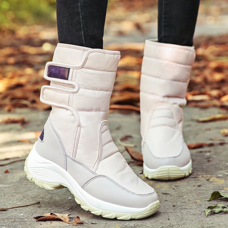 

Winter Outdoor Women Snow Boots Waterproof Non Slip Cotton Padded Shoes Woman Thick Sole Warm Fur Platform Botas Mujer Plus Size