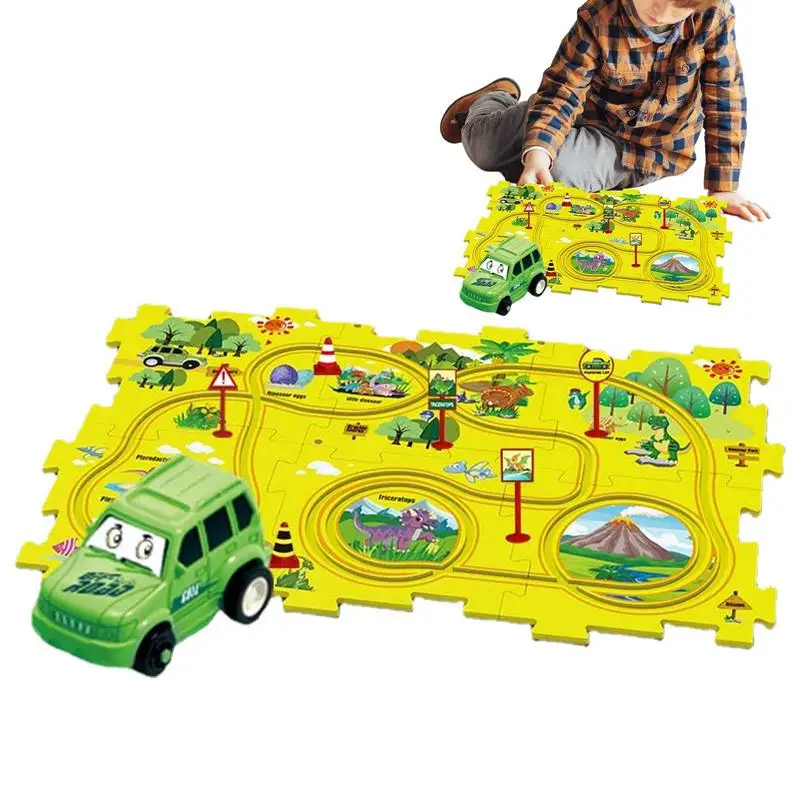 

Логическая настольная игра для детей, головоломки, игрушки, гоночный автомобиль, трек, игрушки, слот, рельсовые игрушки для детей, развивающие игрушки Монтессори