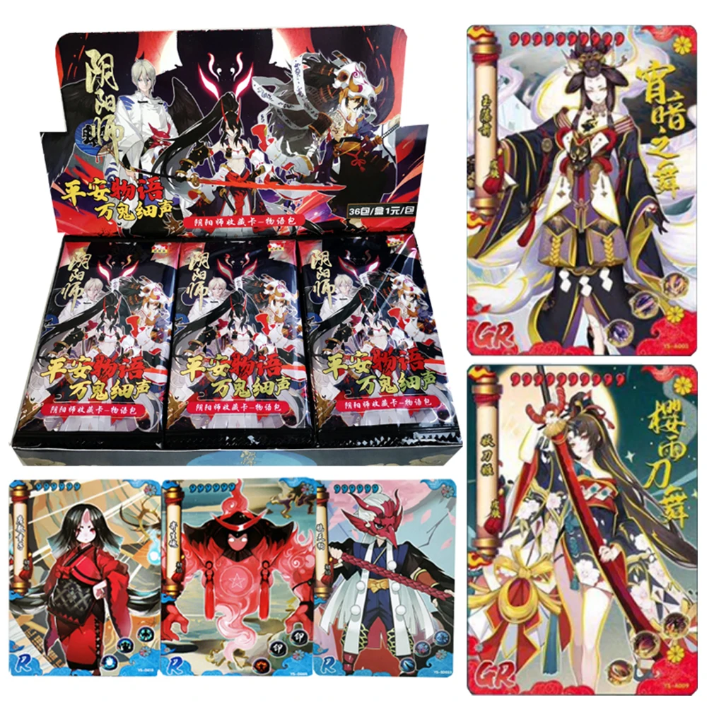 

Onmyoji Hundred Ghosts Night Walk Story Pack Shikigami Pack Rare SSR Full Flash Card Board Game Kids Toy Gift Collection Card