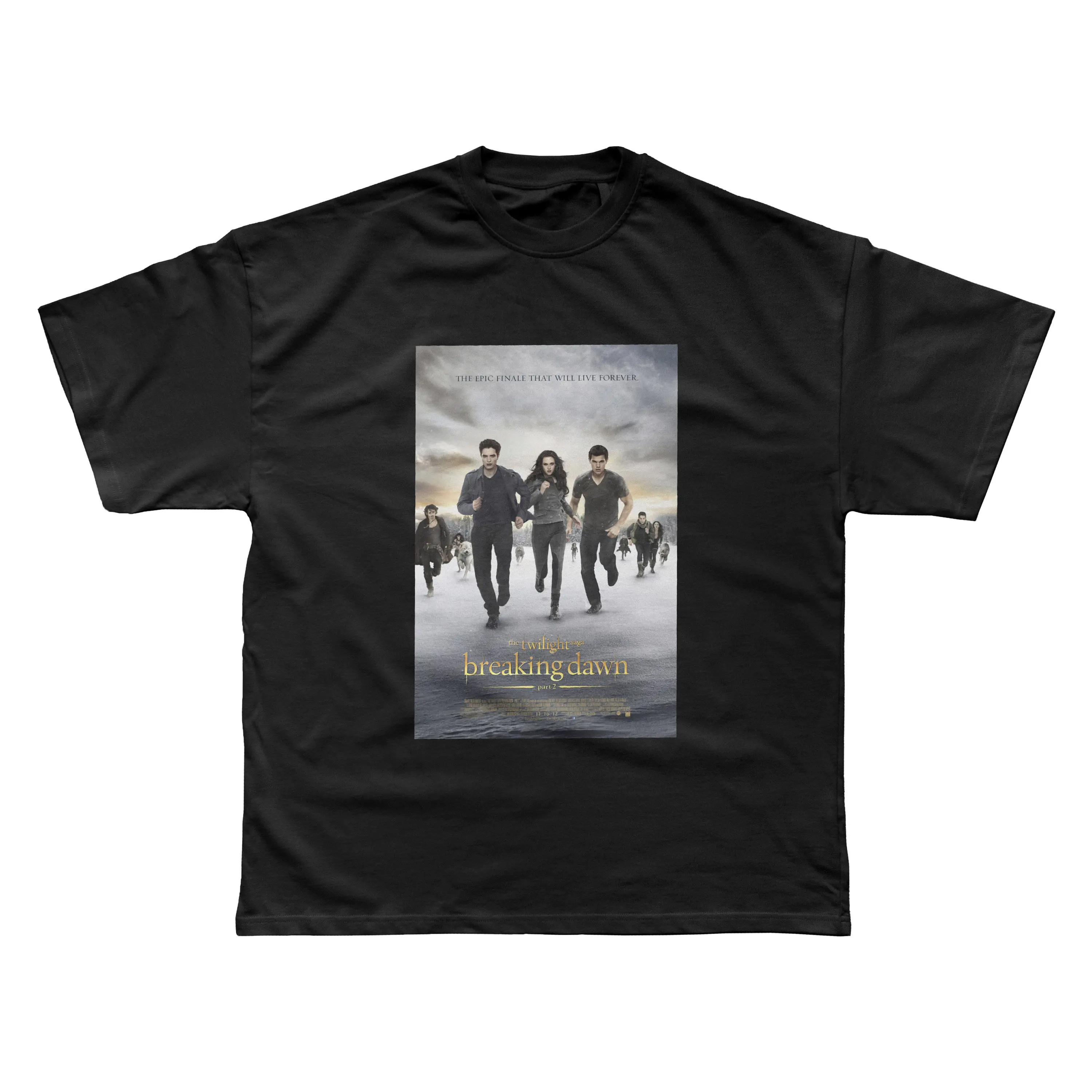 Футболка премиум-класса с принтом сумерки и рассвета