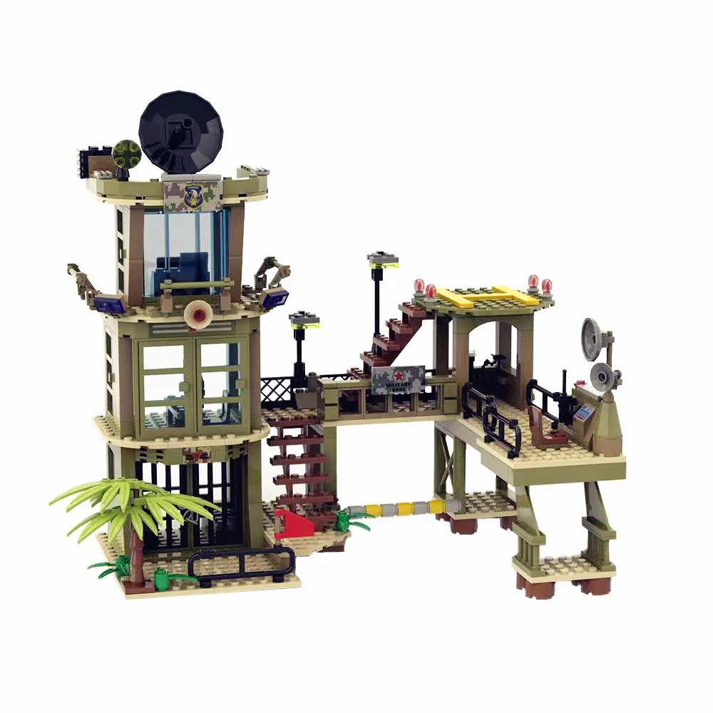 870 шт. Детский конструктор командный центр