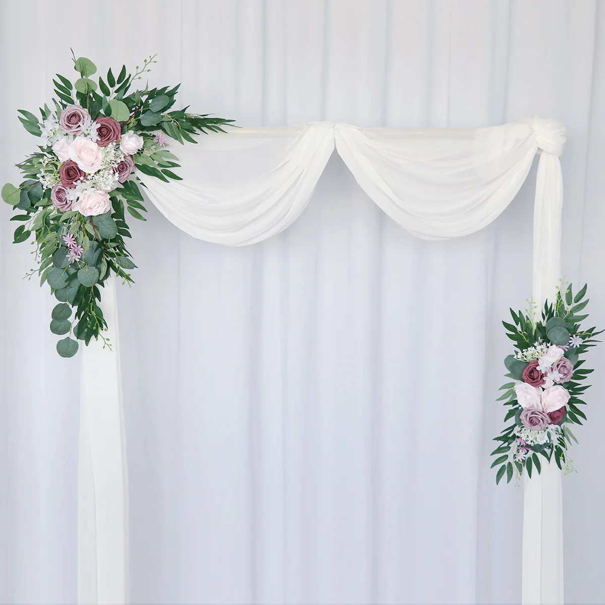 

Simulation wedding arch flower wedding scene layout stage background welcome area blackboard corner flower decoration wholesale