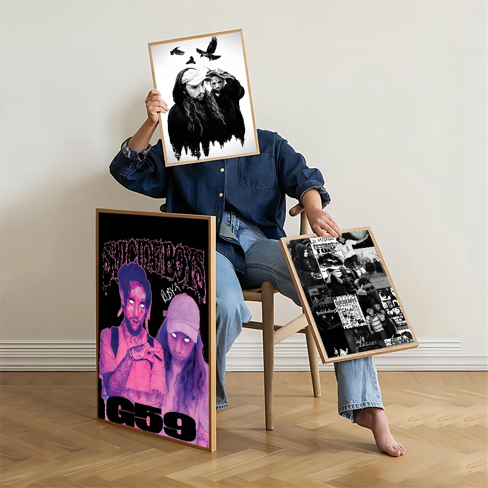 Певица S-Suicideboy аниме постеры липкие HD качественные настенные художественные