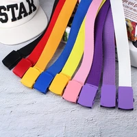 nylon canvas belt ladies all match spray buckle dress waistband harajuku pants new punk belt for young male and female belts