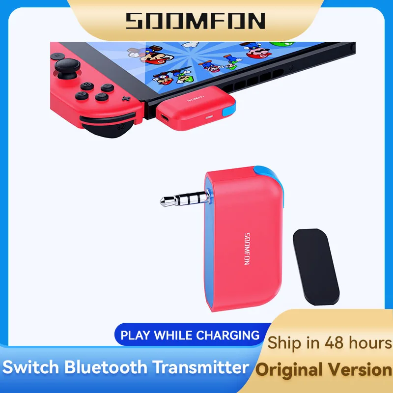 SOOMFON-transmisor de Audio inalámbrico por Bluetooth, adaptador de Jack Aux de 3,5mm,...