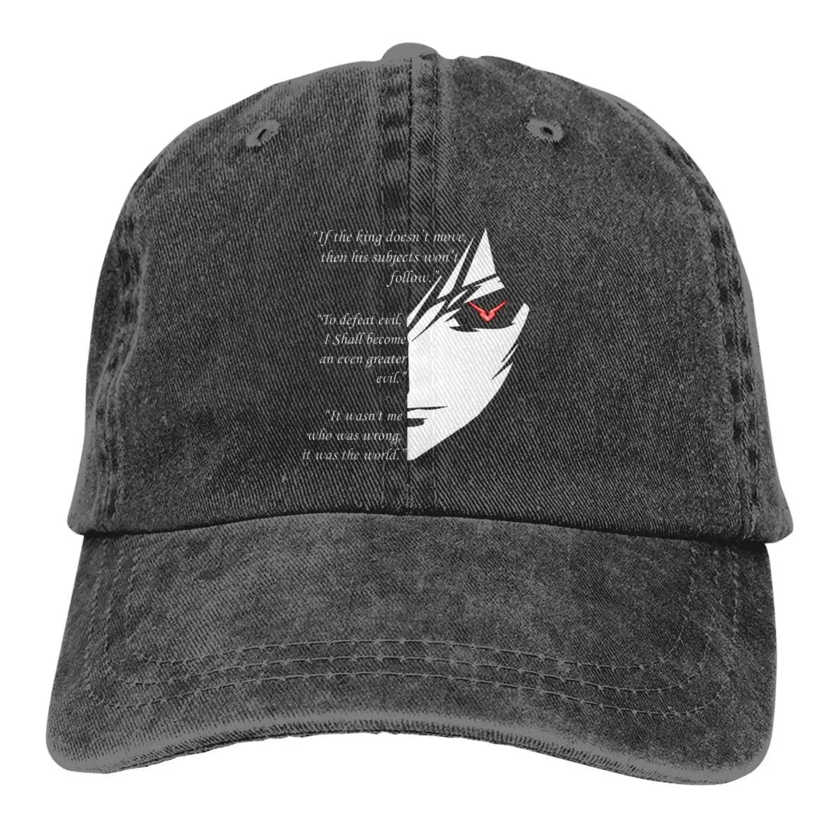

Code Geass Water Wahshing Baseball Cap The Testamennt of Lelouch Vi Britannia Men Style Retro Baseball Hat Hiphop Caps