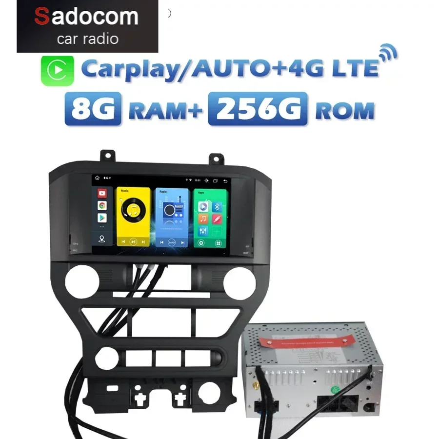 4G SIM беспроводной Carplay Авто IPS Android 13 0 8G + 256G автомобильный DVD-плеер GPS карта RDS радио