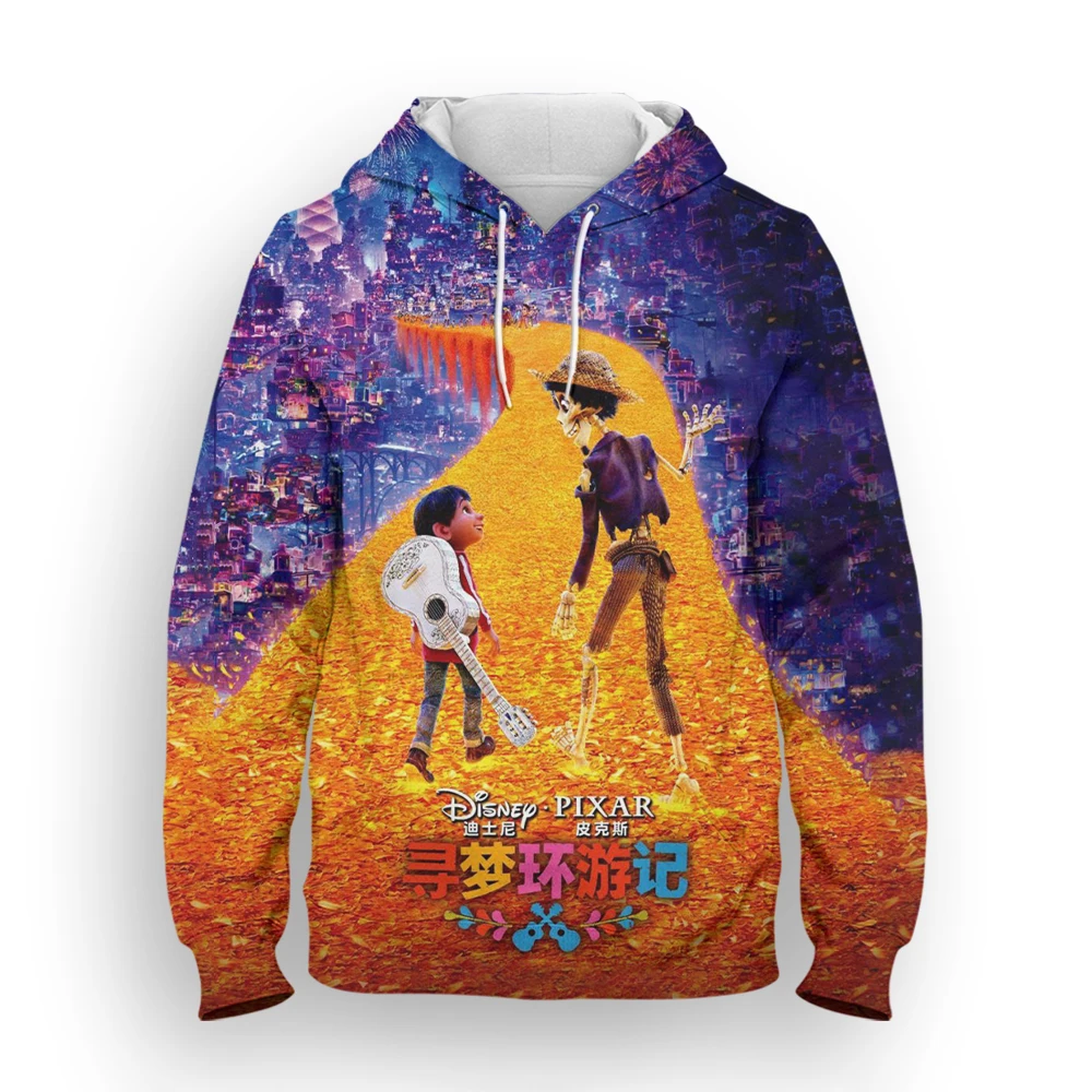

Disney Movie Coco 3D Print Men's Hoodie Casual Cartoon Men's Sweater Streetwear Harajuku Fashion Sportswear