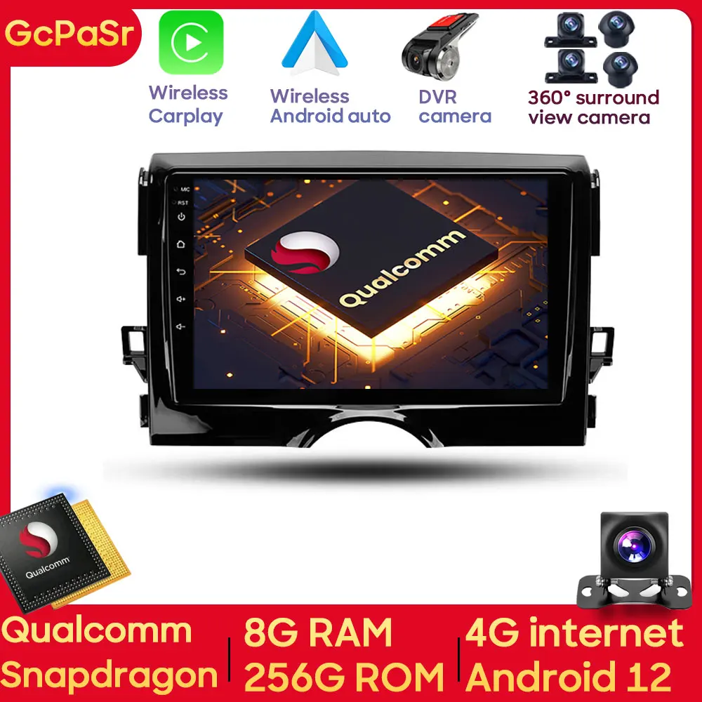 

Автомобильный радиоплеер Qualcomm Snapdragon для Toyota Mark X 2 X130 2009- 2020, Android-навигация, GPS, Авторадио Carplay, IPS, Wi-Fi