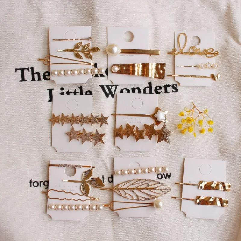 Модная заколка для волос с геометрическим рисунком в стиле ретро женщин и