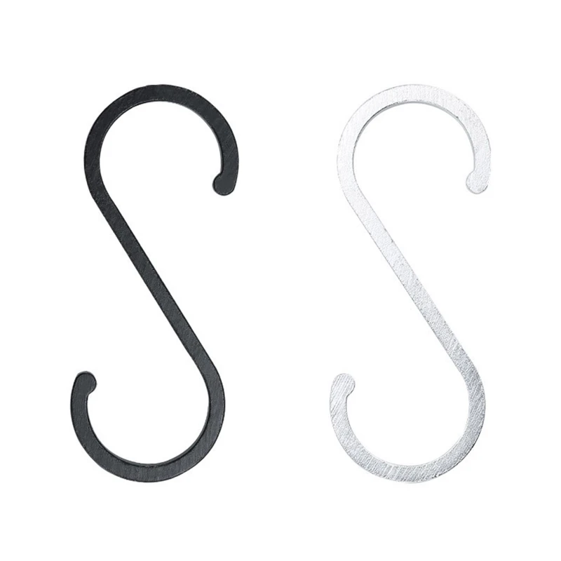 

Aluminium Alloy S Shape Hook Heavy Duty S Hangers Kitchen Railing Hooks Clasp