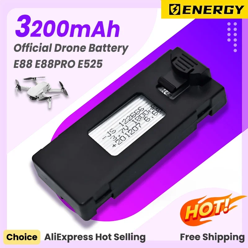 Аккумулятор для квадрокоптера E88 E99 E99S F185 3 7 в 3200 мАч