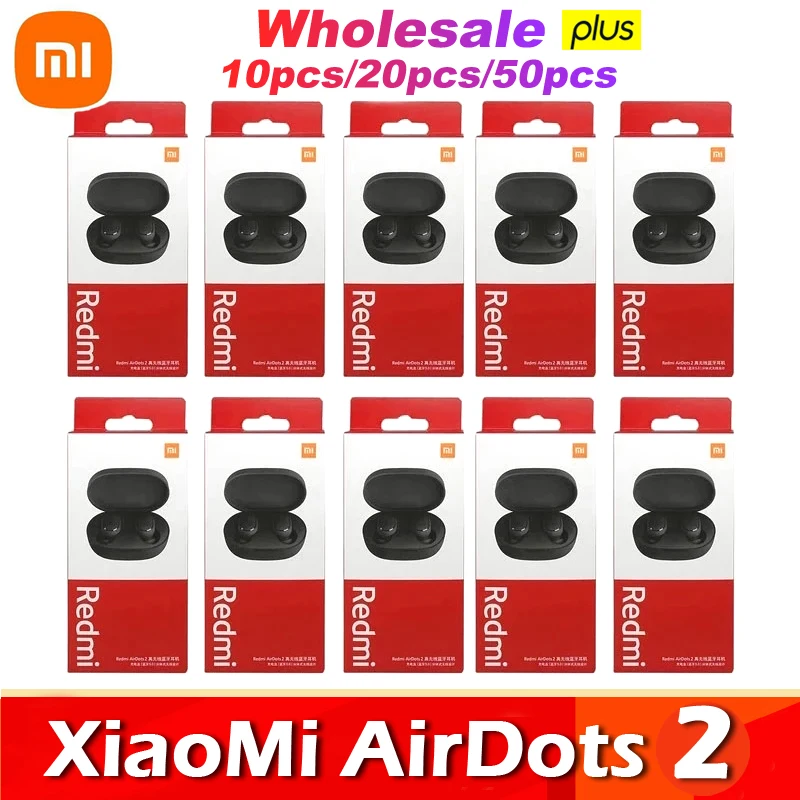 

20 pieces/lot Xiaomi Redmi Airdots 2 TWS True Wireless Bluetooth Earphone Basic 2s Air2 SE Headset With Mic Handsfree Earbuds