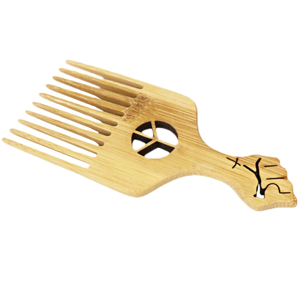 

Hair Comb Wooden Pick African Brush Afro Beard Wood Picks Brushing Care Tools Curly Parting Combs Braiding Detangle