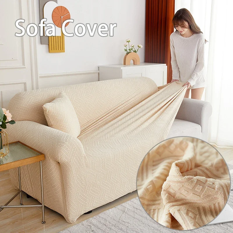 

Magzasi эластичные Чехлы для дивана в гостиную, геометрическое кресло, вязаные жаккардовые Чехлы для дивана, защита стула, домашний декор