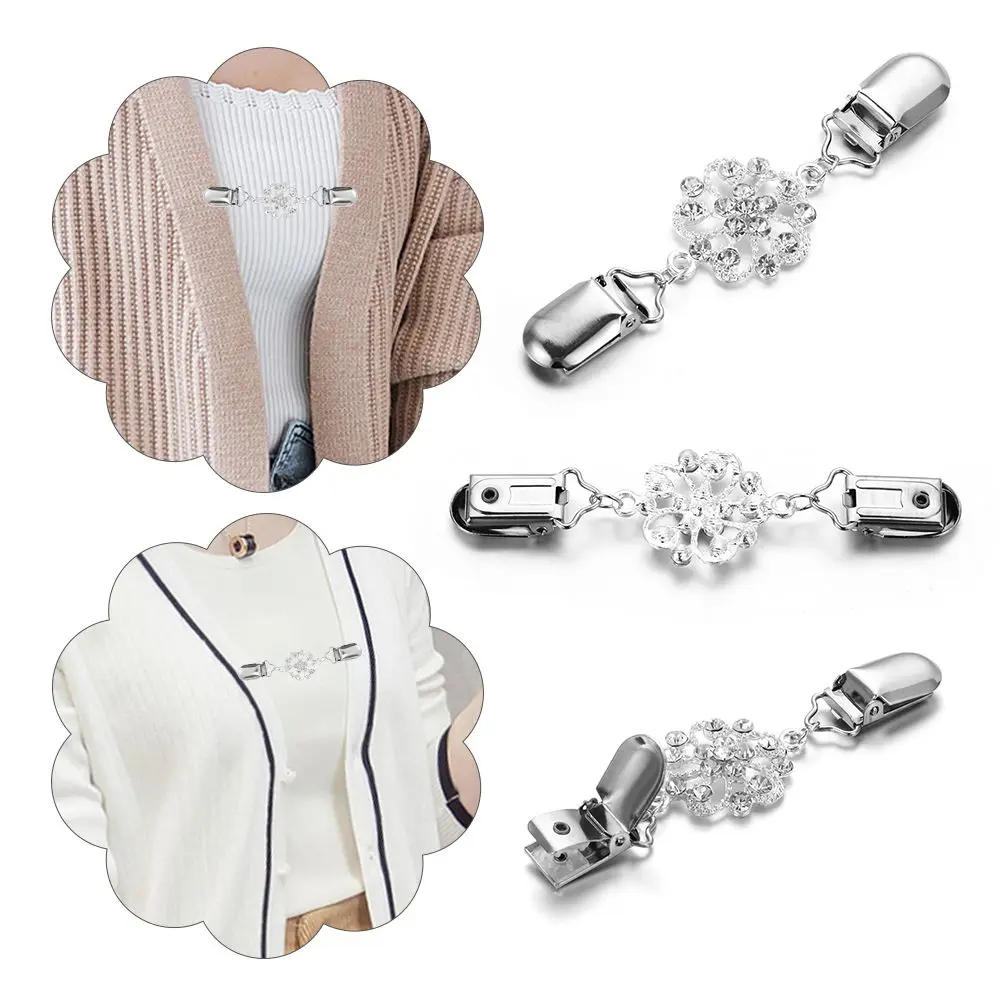 

Decoration Cardigans Connection Buckle Shirt Collar Clips Sweater Shawl Clasps Cardigan Clip Duck mouth Clothing Pins