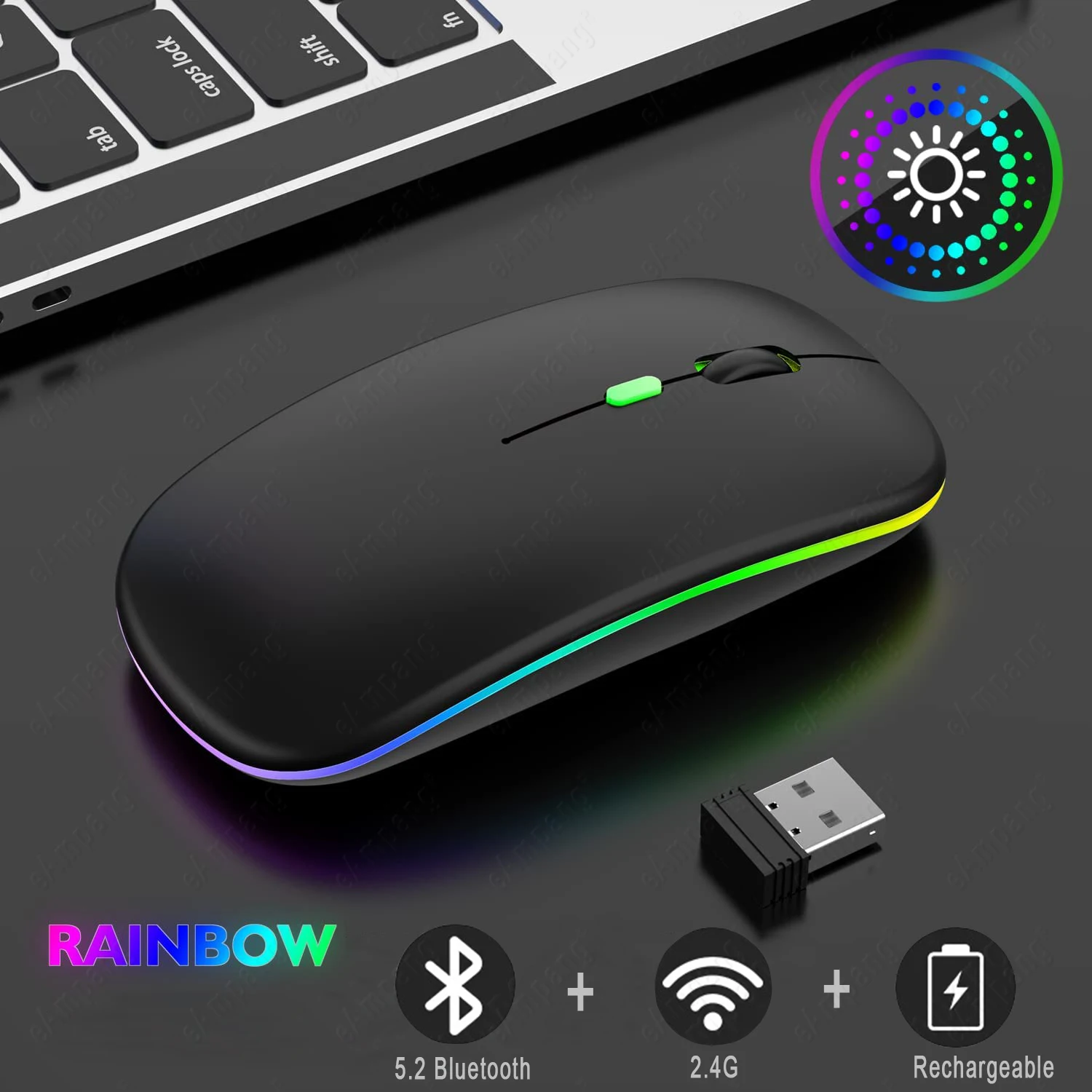 

Phone Bluetooth Mouse for Apple iPad Xiaomi Samsung Huawei Lenovo Tablet Mackbook Computer Rechargeable Mice Portable Mouse